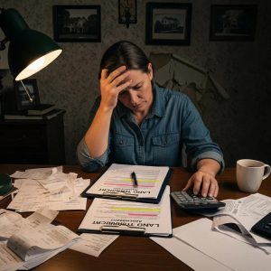 Seller reviewing a land contract and considering risks